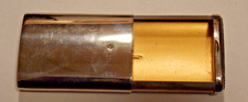 NOS Vintage Metal Enclosed Pocket Matchsafe Match Holder picture
