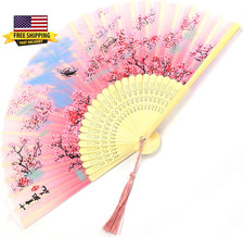 Japanese Fan Hand Portable Fan Handheld Bamboo Fans Japanese Vintage Retro Fan H picture