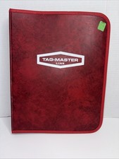 Vtg 1972 Tag Master SALESMAN SAMPLE Binder Keychains Advertising Catalog Chevy picture