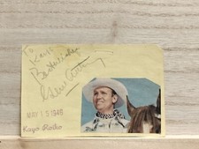Gene Autry Signed Cut picture