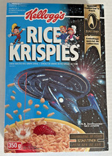 1996 Kellogg's Rice Krispies STAR TREK First Contact 30th Ann Sealed Cereal Box picture