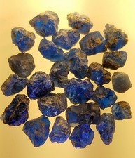 Genuine Hauynite from Eifel Mt'ns, Germany. Faceting Rough.  7.48 ct. Lot # 343 picture