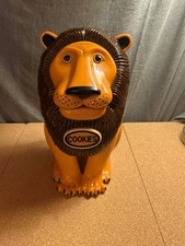 VTG The Original Tiger Brand Lion Cookie Jar Roaring/Talking 1999 Working picture