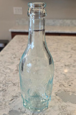 Antique Vintage L Stoll Des Moines Iowa Soda Pop Bottle Embossed Blue 7.5oz RARE picture