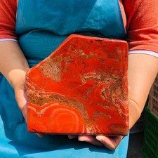 13.33 LB Natural Red Jasper Polished Freeform Crystal Healing Home Decor 5448 picture