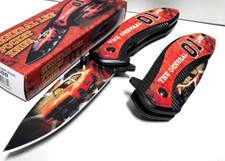 The General Lee 01 Spring Assisted Open Dukes Of Hazzard Pocket Knife 3D Artwork picture