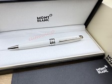 Montblanc Mb164 White Platinum Classique Trim ballpoint pen With Box picture