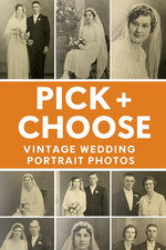 Vintage Wedding Photo Lot ~ Pick & Choose Old Black & White Bride Groom Picture picture