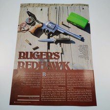 Ruger's Redhawk .44 Magnum Vintage Magazine Ad Page 1979-80s Firearm Print picture