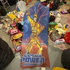 Vintage Captain Power and Soldiers Of Future Sleeping Bag 1987 picture