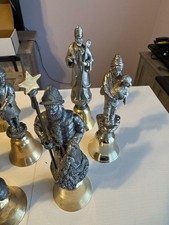 Lot of 12 Michael Ricker Signed & Numbered Pewter Collectible Bells – 11 Certifi picture
