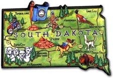 South Dakota Mt. Rushmore State Artwood Jumbo Fridge Magnet picture