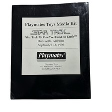 1996 Playmates Toys Star Trek 30th Anniversary Media Press Kit Promo Folder Lot picture