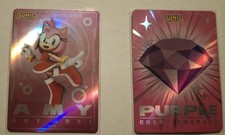 Lot 2 Wendy's Sonic the Hedgehog 35th Anniversary Amy Rose Purple Chaos 16 17 picture