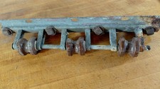 Industrial Secondary Rack with 3 Ceramic Spool Insulators. Gal. Steel. picture