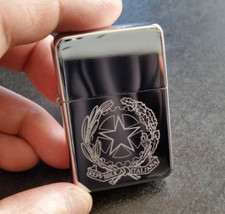 Italy Coat of Arms Engraved Lighter With Gift Box - FREE ENGRAVING picture