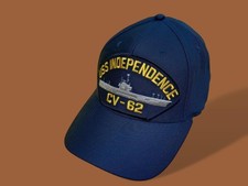 USS INDEPENDENCE CV-62 NAVY SHIP HAT U.S MILITARY OFFICIAL BALL CAP U.S.A MADE picture