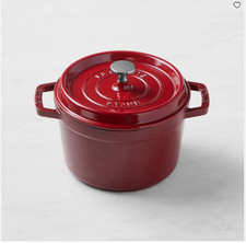 Staub Enameled Cast Iron Deep Oven 3 Qt Dutch Oven Cocotte Cookware picture