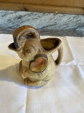Vtg Ceramic Elephant Small Pitcher Creamer Raised Trunk Japan picture