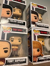 Funko Pop TV The Sopranos Wave 1 Set of 4 Tony, Carmella, Sylvio, Christopher  picture