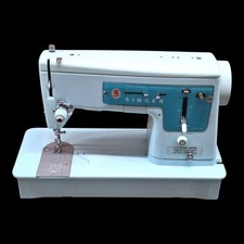 Vintage Singer Model 347 Sewing Machine Made In Great Britain Works picture