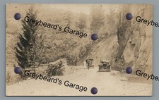 RPPC Old Cars Pacific Highway nr ASHLAND OR Oregon Roadside Real Photo Postcard picture