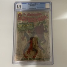 Amazing Spider-Man #1.8 CGC 1.8 1st The Lizard Dr Curtis Connors Silver Age picture
