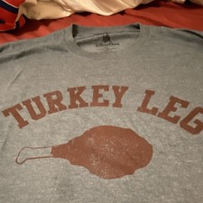 Disney Parks Disney Turkey Leg Blue Graphic T-Shirt Adult XXL Unisex picture