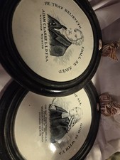  Sunderland Pearlware Methodist Plaques John Wesley Adam Clarke... Antique Rare  picture