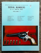Springfield Research Service Volume 3 Antique Gun Serial Numbers  picture