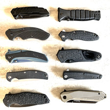 Kershaw Pocket Knife 10 Piece Flipper Lot picture