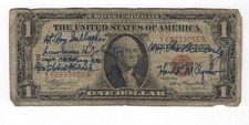 509th Composite Group, Great Artiste Signed Short Snorter, Enola Gay picture