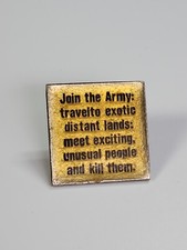 Join The Army Lapel Pin Humorous  picture
