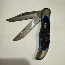 2008 Case XX 07053 Blue Bone 6265 SS Folding Hunter Knife picture