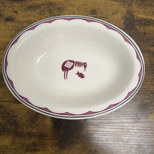 Pipestone Ancient Mimbreno Red Oval Vegetable Bowl Santa Fe Dining 10” picture
