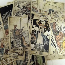 Vintage Spanish Tarot Deck 78 Cards Beginner Oracle Divination Fortune Telling picture
