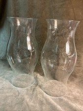 1920s Fostoria glass starburst cut pattern hurricane chimney shade pr picture