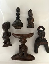 Lot 5 Small Old African Wood Sculptures/Artifacts picture