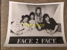 P115 Band 8x10 Press Photo PROMO MEDIA FACE 2 FACE 1 WOMAN 3 MEN GROUP picture
