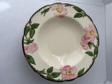 Franciscan Vintage Desert Rose Rimmed Soup Bowl 8 1/2