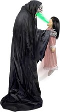 Haunted Hill Farm Soul Sucker Demon Reaper with Child Halloween Animatronic picture