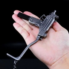 15cm PUBG Mobile UZI Submachine Gun Metal Keychain Game Weapon Pendant picture