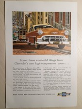 Vintage Automobile Chevrolet Two-Ten 4-Door Sedan 1953 Original Print picture