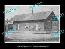 Troy New Hampshire The Railroad Depot Station c1890 Old Large Historic Photo picture