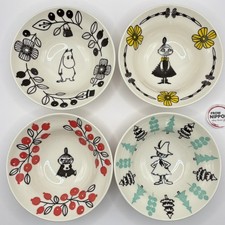 Yamaka Shoten Moominvalley Bowl Set MM1400-185 16cm 4-Piece Porcelain Japan picture