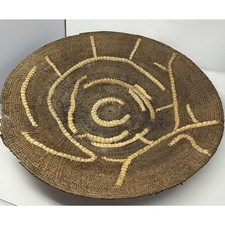 Makenge Root Basket Hand Made in Zambia Africa African MCM Vintage Antique 20
