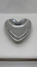 Vintage Nambé Classic Heart Bowl #1188 Silver Alloy Decor   1987 picture