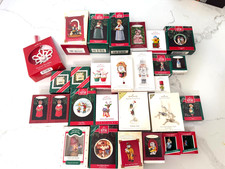 Hallmark Keepsake Ornament Lot 28 Vintage Christmas 1980s-2010s Boxed Mixed picture
