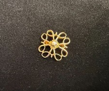 Vintage 10K Gold Robbins Co.  Avon Award Pearl Pin/Brooch picture