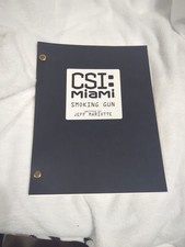 CSI: Miami Smoking Gun script signed by author Jeff Mariotte  picture
